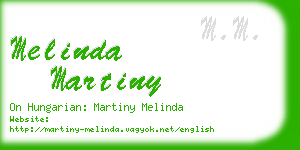melinda martiny business card